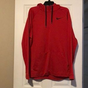 Nike Dri Fit Mens Large Tall Hoodie in Red